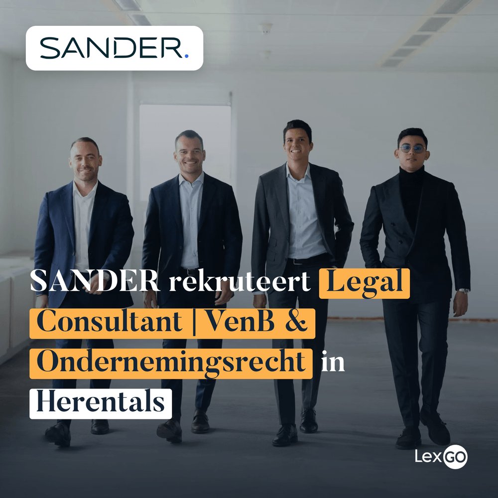 LexGobe's tweet photo. Legal Consultant ⏐ VenB &amp; Ondernemingsrecht · SANDER zoekt voor een groeiende accountancy- en adviesorganisatie in regio Herentals, een Junior Legal Tax Consultant met groeipotentieel. #BeJobs #LegalJobs https://t.co/voXjGMGZHI