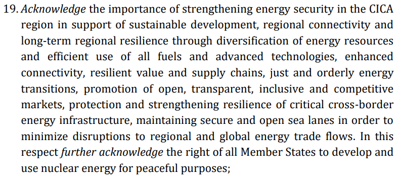 WRosomak's tweet photo. Declaration of the Seventh CICA Summit. 🇦🇿Baku 15 October 2026 36 points, 9 pages) https://t.co/FIAMNZtrzg https://t.co/VAIXsiAsEc