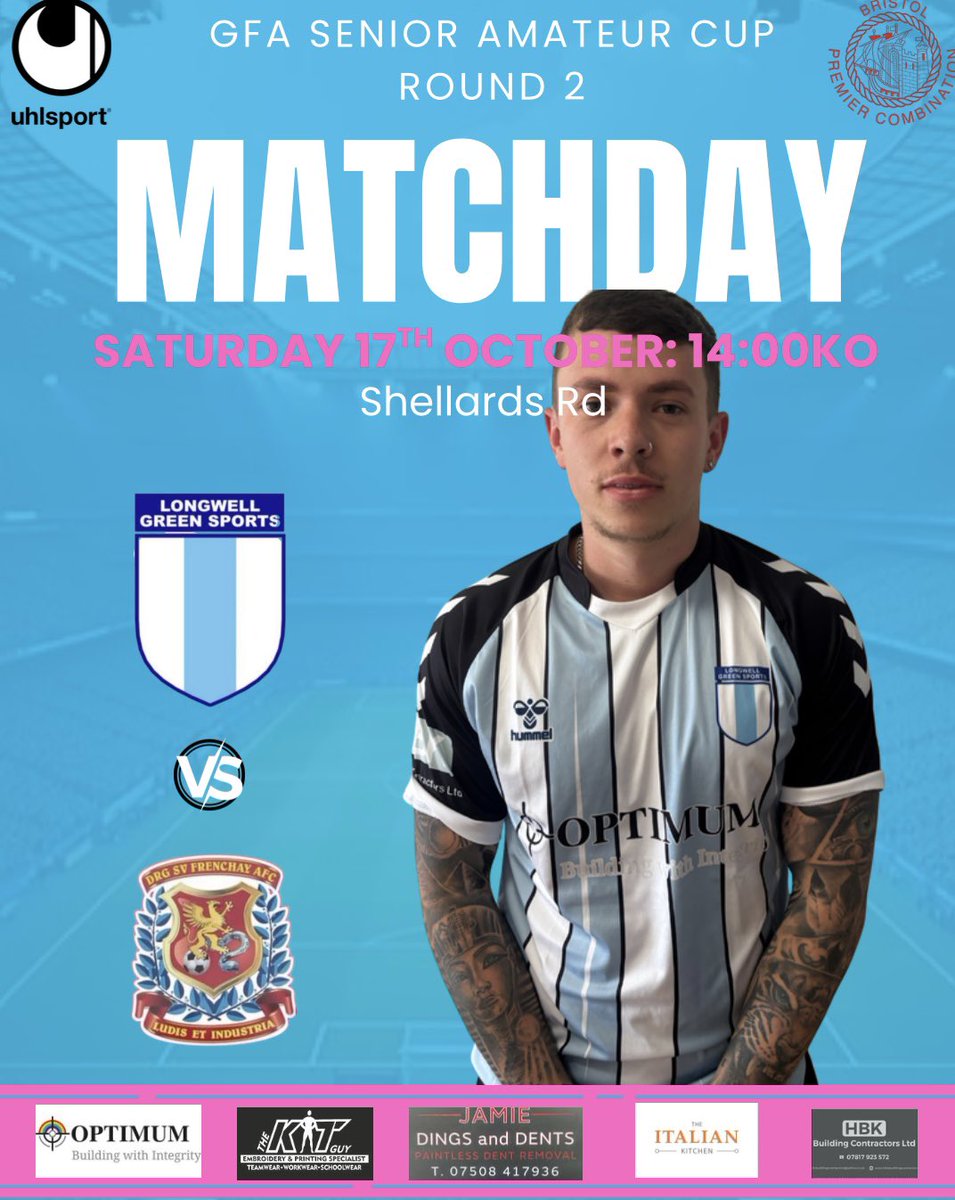 longwell_res's tweet photo. MATCHDAY: GFA Cup action this weekend as we face DRG for the second time already this season. Always tough, entertaining games so get along and support the boys. 

📍Shellards Rd
🆚 @UPTHEDURGE 
⏰ 2:00pm
🏆GFA Cup

@_BPCL https://t.co/bjvamcQFGG