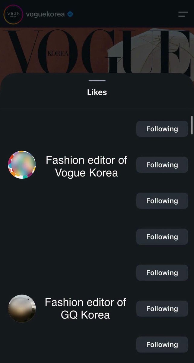 eomlandvnfp's tweet photo. 📰 MAGAZINE SEONGHYEON × LOUIS VUITTON × VOGUE KOREA (PART 3)

🔥 THE BUZZ CONTINUES: MORE FASHION INDUSTRY PROFESSIONALS TAKE NOTICE OF SEONGHYEON’S PROJECT!

Although a week has passed since VOGUE KOREA published its posts featuring Seonghyeon × Louis Vuitton, the original posts continue to receive engagement from professionals in the fashion and media industries. The list of notable individuals engaging with the project continues to grow, with more experts from different fields being recognized. ❤️‍🔥

📌 NEWLY IDENTIFIED INDUSTRY PROFESSIONALS (PART 3):

▪️ Senior Marketing Manager at Delvaux Korea, a luxury leather goods brand.

▪️ 2 Fashion PR professionals working with luxury fashion brands.

▪️ Fashion Editor at a luxury fashion brand.

▪️ Fashion Editor at Vogue Korea.

▪️ Fashion Editor at GQ Korea.

✨ From editors at renowned fashion magazines to PR professionals and marketing executives in the luxury fashion industry, these new interactions continue to expand the list of notable figures showing interest in the SEONGHYEON × LOUIS VUITTON × VOGUE KOREA project.

Featuring 3 Vogue Korea digital covers and 9 Louis Vuitton looks, the project continues to generate buzz on social media and attract attention from professionals across the fashion, beauty, and media industries. 👑❤️‍🔥

📍 This list is compiled based on the accounts and interactions identified in the available screenshots. Eomland will continue to provide updates as more information about the Seonghyeon × Louis Vuitton × Vogue Korea project becomes available.

#SEONGHYEON #엄성현 #성현 #LouisVuitton #VogueKorea #SEONGHYEONxLV @cortis_bighit @LouisVuitton @voguemagazine