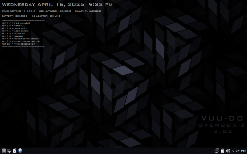 linuxiarze's tweet photo. Dodane do bazy: Vuu-do. Vuu-do to lekka dystrybucja Linux oparta na systemie Devuan i wykorzystująca menedżer okien Openbox. https://t.co/vkRw3626NA #devuan #debian #linux https://t.co/ZzpVnXTsNQ