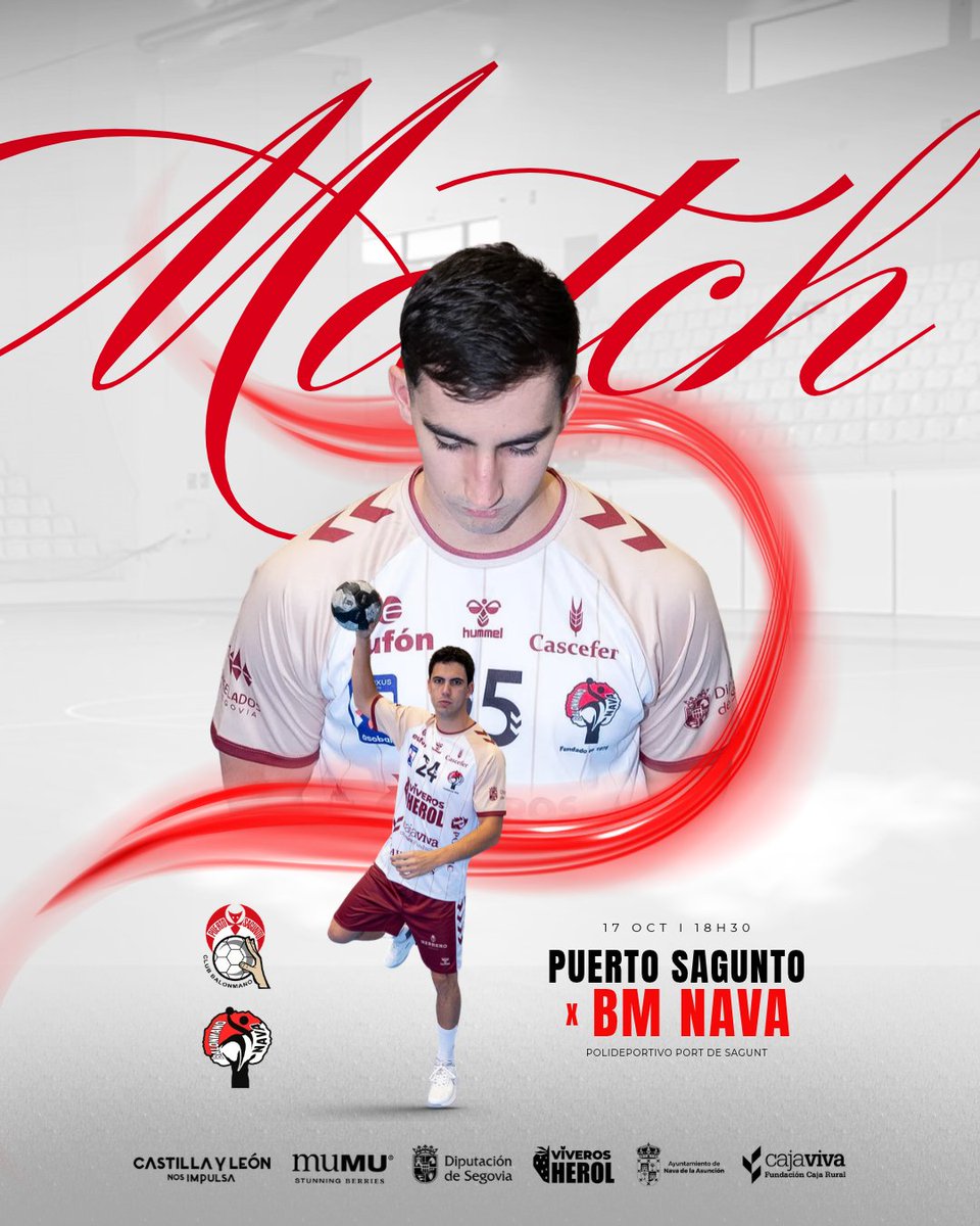 BalonmanoNava's tweet photo. ⚔️ 𝙈𝘼𝙏𝘾𝙃 𝘿𝘼𝙔 ⚔️

🤾 ¡𝗗𝗜́𝗔 𝗗𝗘 𝗚𝗨𝗘𝗥𝗥𝗘𝗥𝗢𝗦 𝗡𝗔𝗩𝗘𝗥𝗢𝗦!

¡CON TODO! 🤜🏻🤛🏻

#ViverosHerolBmNava 🔴⚪️
#GuerrerosNaveros
#LigaNEXUSENERGÍAASOBAL https://t.co/k3OAYkKFyA
