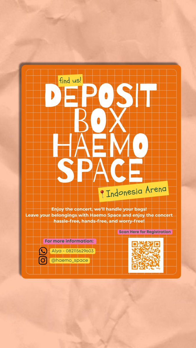 Ayaa101206's tweet photo. BABYMONSTER CHOOM JAKARTA — JASA PENITIPAN BARANG 

Deposit Box: XS 10K | S 15K | M 20K | L 30K | XL 40K
🎧 Electronics storage from 10K
🎁 Jastip = A LOT OF FREEBIES!
See you at CHOOM, MONSTIEZ! 🧡

#HaemoSpace #babymonsterjakarta #BABYMONSTER_CHOOM #freebies https://t.co/CMBx4Ggvd4