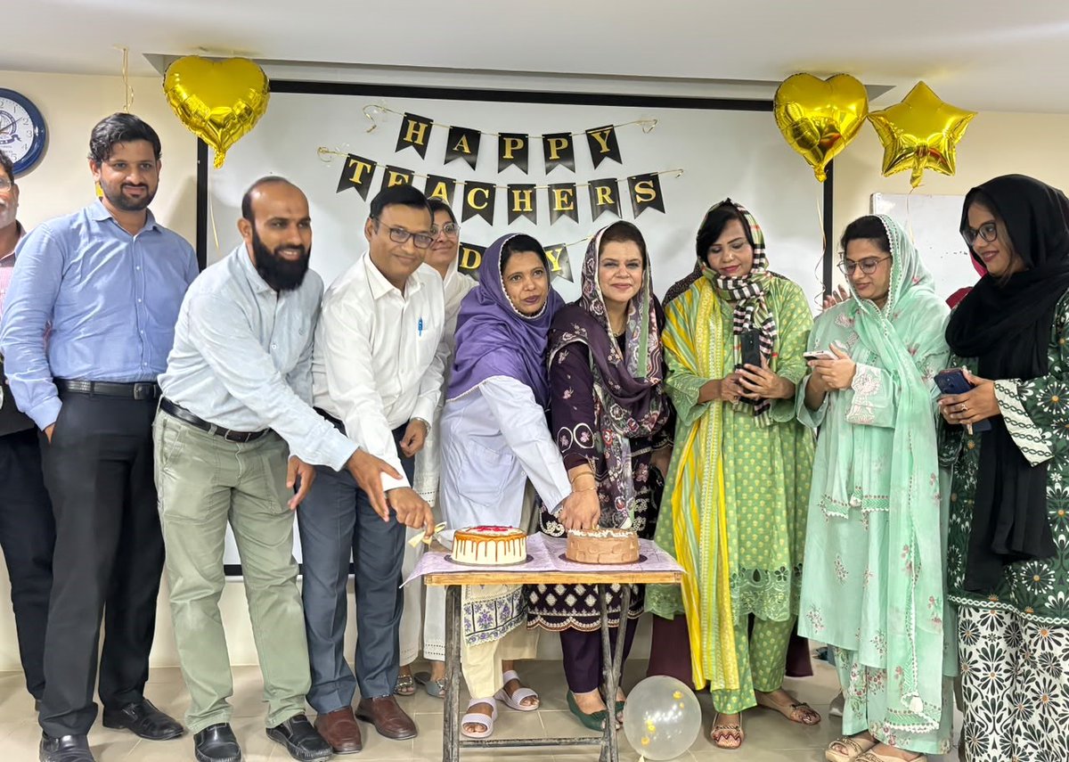 Dow_Uni's tweet photo. Teachers’ Day was celebrated on 5 October 2026 at DIKIOHS, DUHS. The event was organized by the BDS Second Year students to acknowledge and appreciate the dedication, guidance, and contributions of teachers in shaping students’ academic, professional, and personal development. https://t.co/q21rvvHEhj