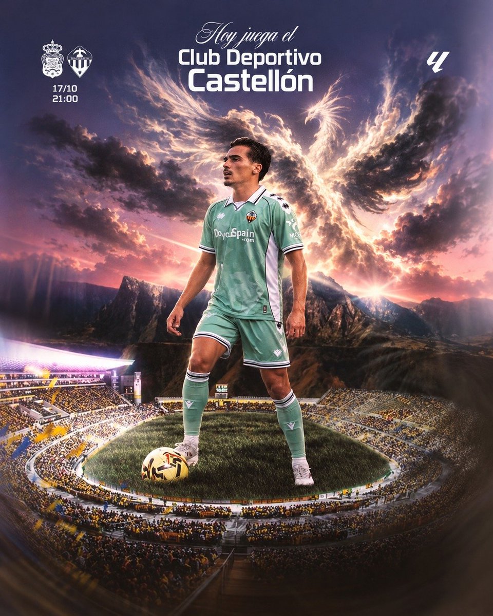 AlbinegrosC's tweet photo. ⚫⚪ HOY JUEGA EL CD CASTELLÓN.
🏟️ UD Las Palmas 🆚 CD Castellón
🕘 21:00 h
Noche grande en Gran Canaria.
Toca competir, creer y dejarse todo por este escudo.
Desde Castellón, todos juntos. 🖤🤍
💬 ¿Resultado para esta noche?
#CDCastellón #SempreAlbinegres #PPO https://t.co/WzCcITIESC