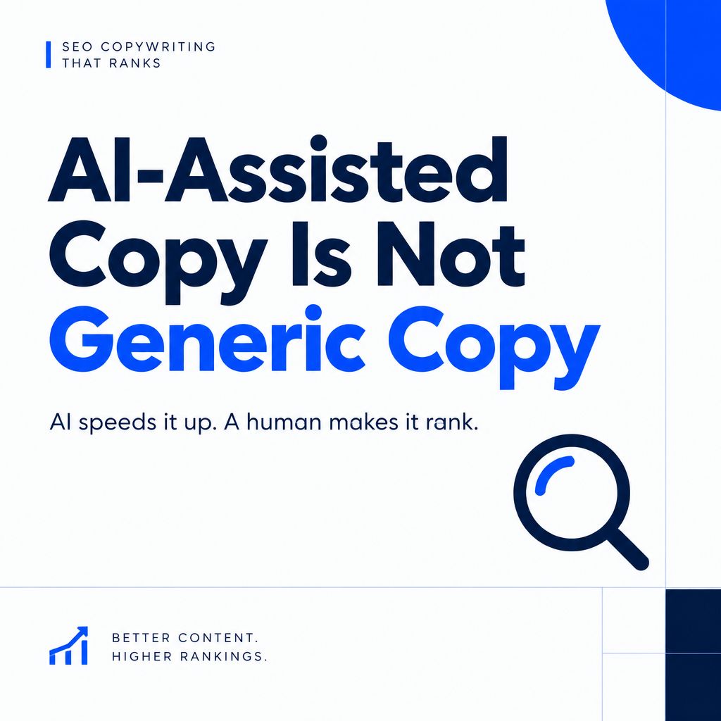 Briight_himself's tweet photo. Myth: AI-assisted copy is generic copy. Reality: AI speeds up the research and first draft, and a human SEO copywriter shapes the strategy, voice and final edit. Faster for you, still written to rank. 🔍

#SEOCopywriter #AIContent https://t.co/4wRrNPYFnx