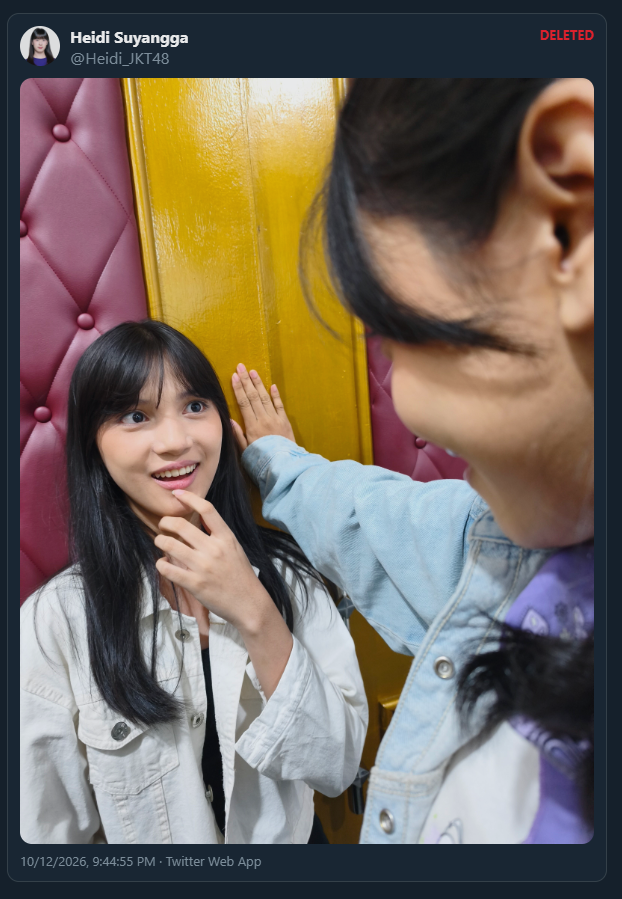 jkt48_history's tweet photo. si Heidi_JKT48 ngedelete tweet ini
idtweet: 2109641467627008154 https://t.co/HGPDjJlm8S