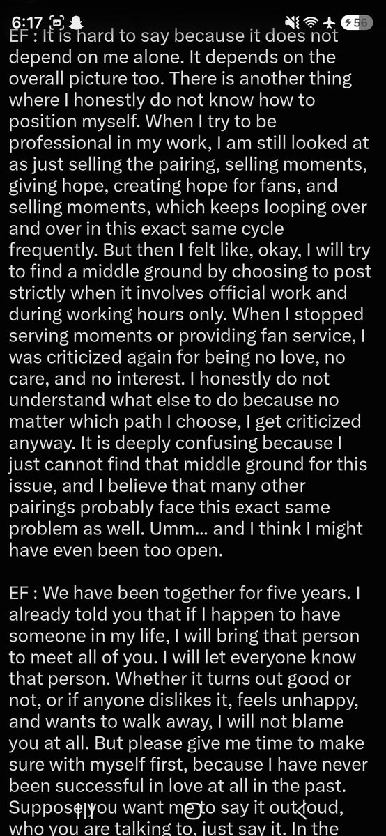 mood97283's tweet photo. The difference now engfa said it's was all fanserivice and being professional at work and nothing else beyond that 🤣🤣

#อิงล็อต #อิงฟ้ามหาชน 
 #ชาล็อตออสติน #englot https://t.co/d3ETf2H4W7