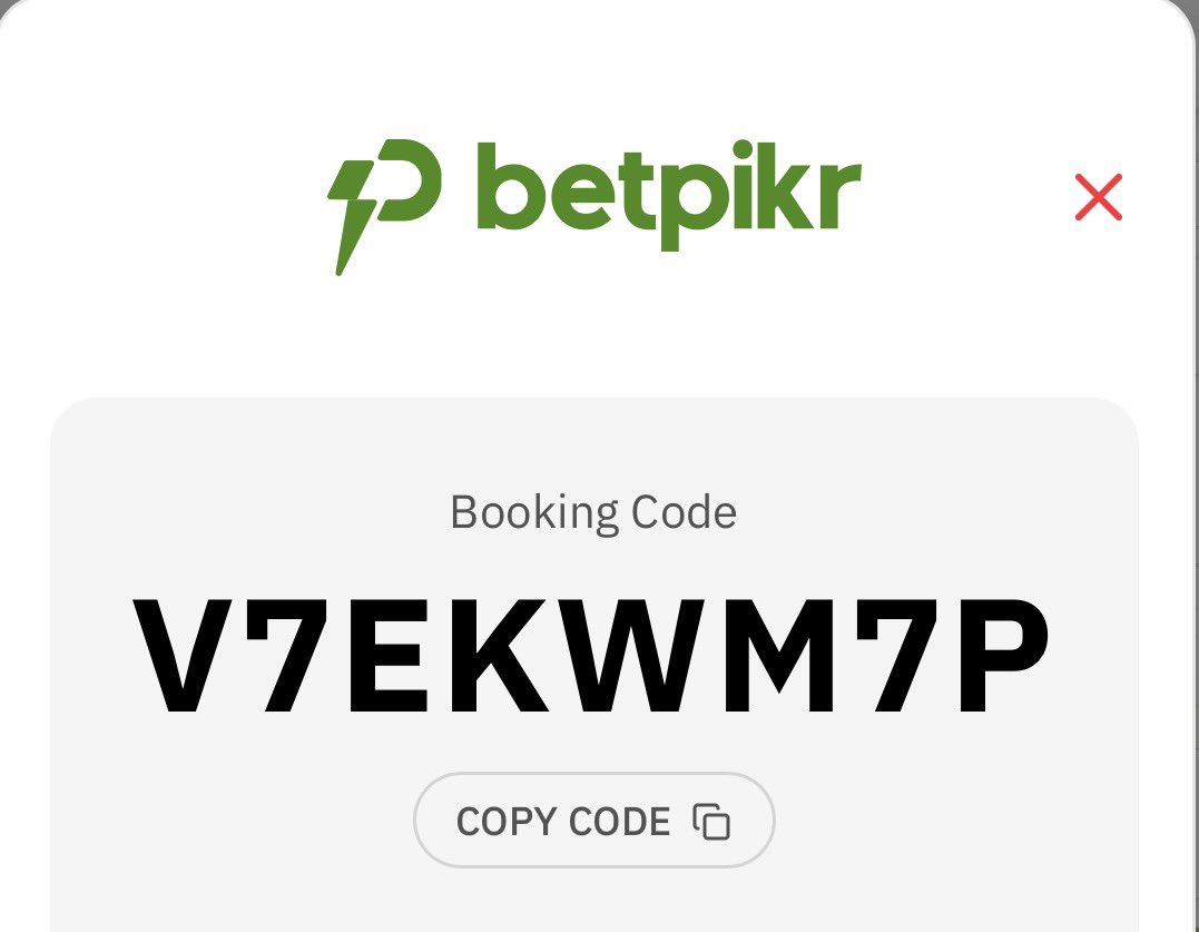 KINGLB_PUNDIT's tweet photo. 70&amp;30 Odds on Betpikr

BOOKING Code 👉 V7EKWM7P :: 283HP8P4

REGISTER HERE: https://t.co/WQsjGBdl2C

PROMO CODE:KINGLB100

Get 200% on your first deposit 

Bet responsibly 🔞 https://t.co/HwjvfSbjfy