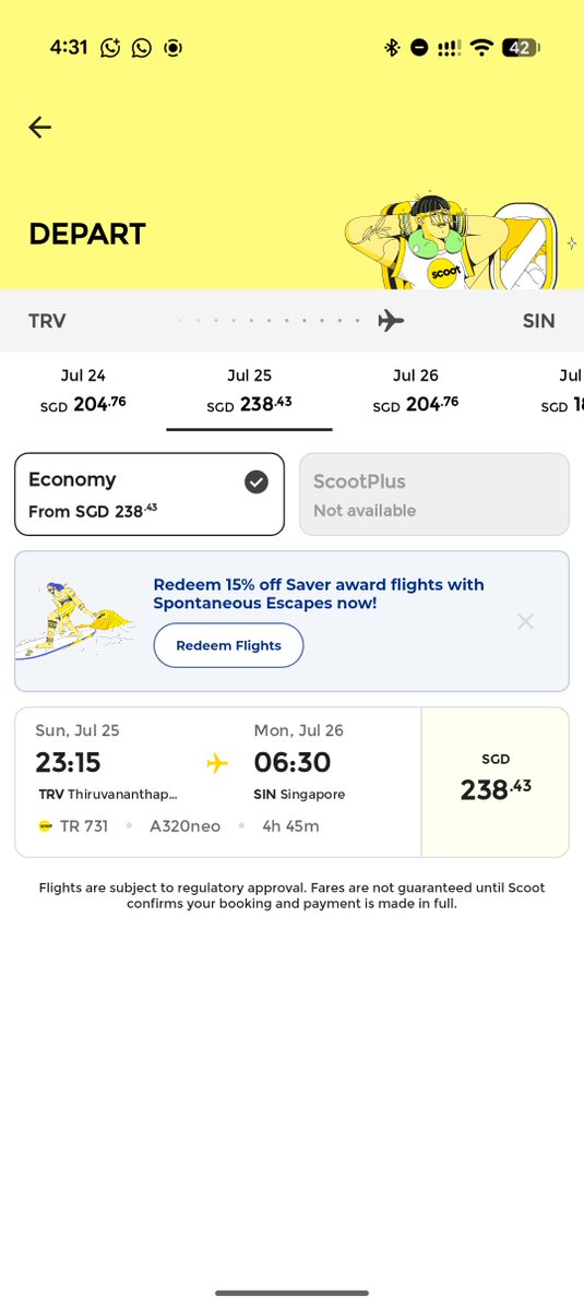 vinumanijose's tweet photo. Why is there a difference of nearly 200 sgd on the same flight on the same dates when I check the scoot portal via manage booking to change my flight versus straight away searching for a new booking. This seems like a ploy to charge a fare difference where nine exists
@flyscoot https://t.co/aO3dP7LZow
