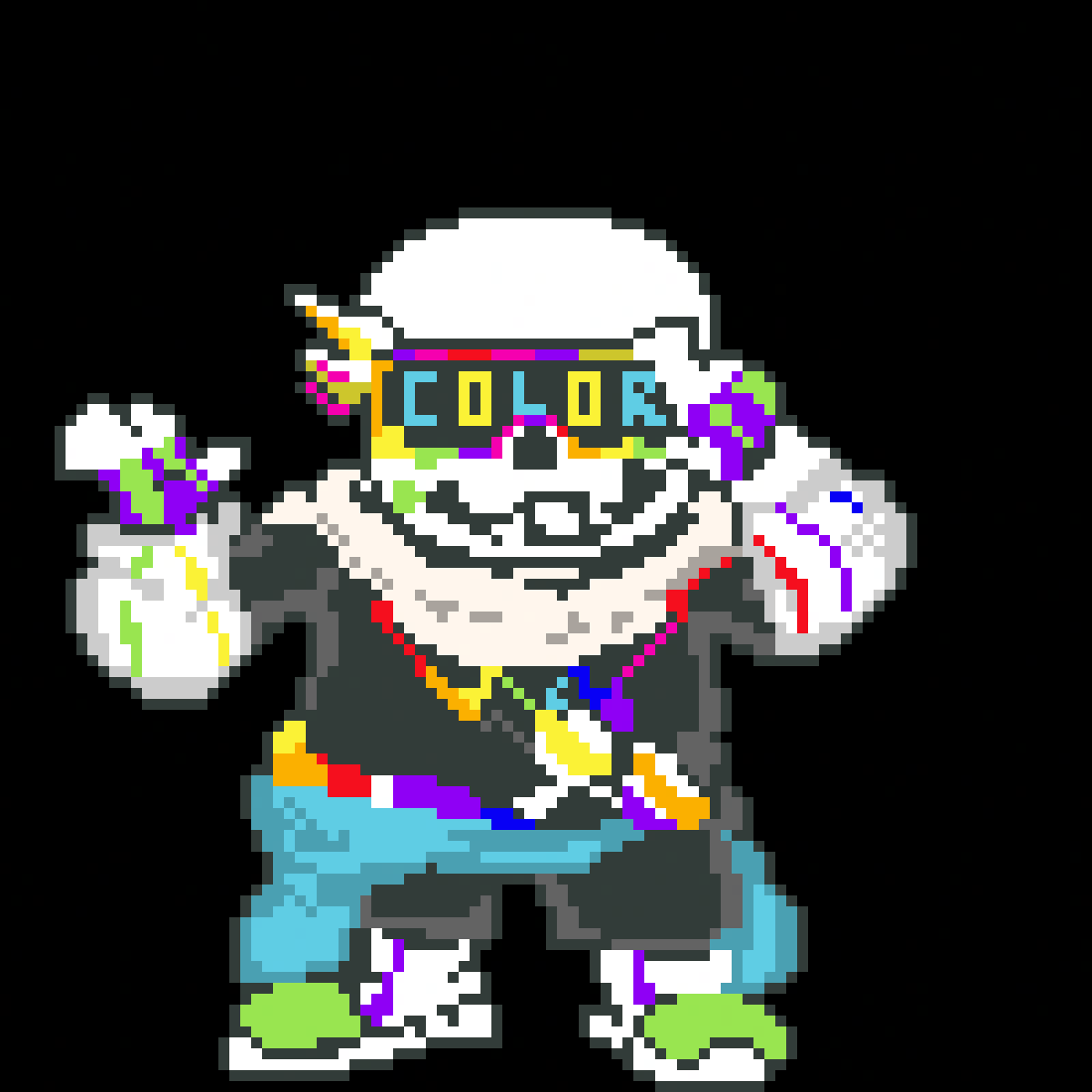 rindaearth_fan's tweet photo. #undertaleAU 
#アンダーテールAU
現時点でUndertale AU WIKIに記載されているAUのサンズをA～Zまで描けばめちゃめちゃうまくなれる説part239
Fresh ink sans https://t.co/lLETNpmE6m
