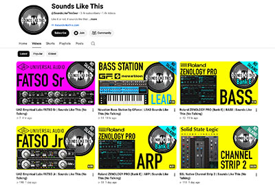 FastAndWide's tweet photo. #SoundsLikeThis dedicated YouTube channel launches offering ‘pure, unvarnished’ look at synth and effect plug-in presets as they sound out of the box https://t.co/1Yxt9dIj7o https://t.co/EwQbZiJLrM