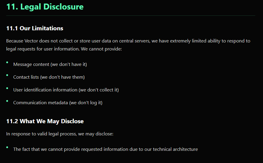 VectorPrivacy's tweet photo. Vector makes this impossible. 
You can't give what you don't collect &amp; have access to.
https://t.co/2F7qvPwzdj https://t.co/sYqe1LtZVi