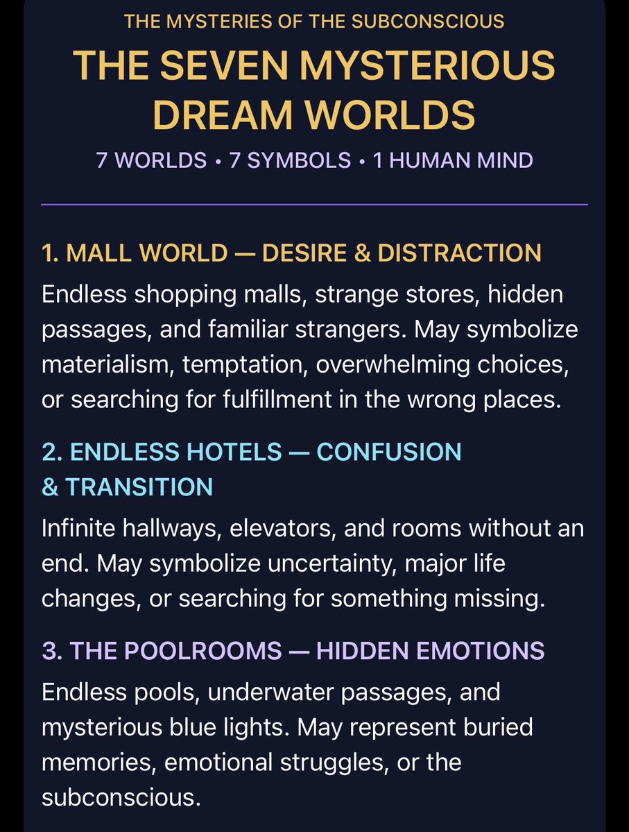 ContractorEngi's tweet photo. been reading subconscious dreams, and interpretations. However, I’m on peptides, vivid dreams. One is that I’m coaching a football team, “ not something I wanna do. But keeps showing up in my dreams, what ur dreams? 
Becareful of #mallworld its spiritual  trap https://t.co/nTymO7qBDi