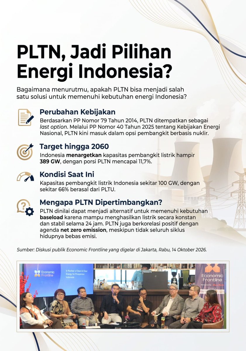 aqilaliasari's tweet photo. menurut muhammad kholid syeirazi pltn itu memang bersih sekali ya karena pemakaian 1 gram uranium-234 setara 60 ton batu bara #EconomicFrontline #TransformasiEnergi #EnergiBersih https://t.co/wncdFXOlP4