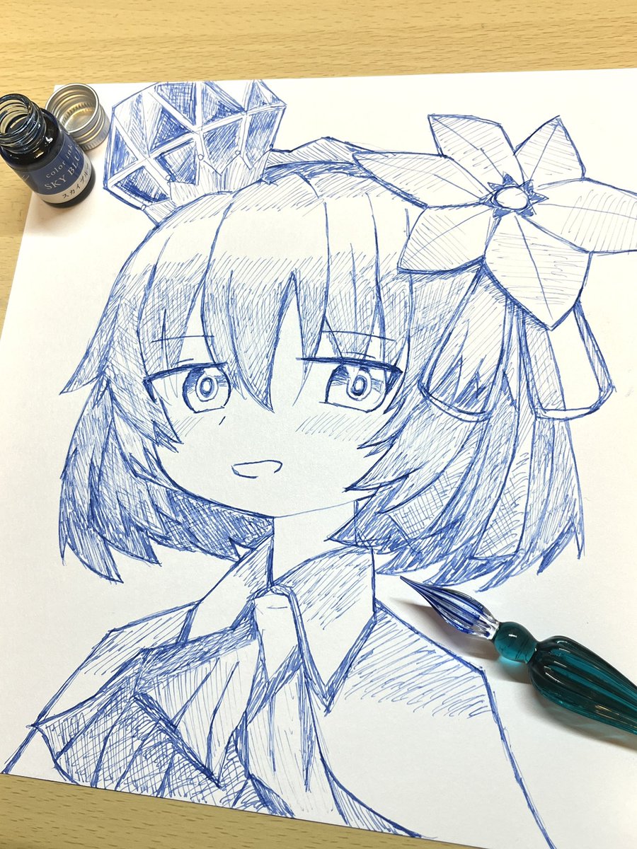 MokuMatcha's tweet photo. ガラスペンでシオ💎
#パトパトギャラリー https://t.co/PrGIeBrmG7