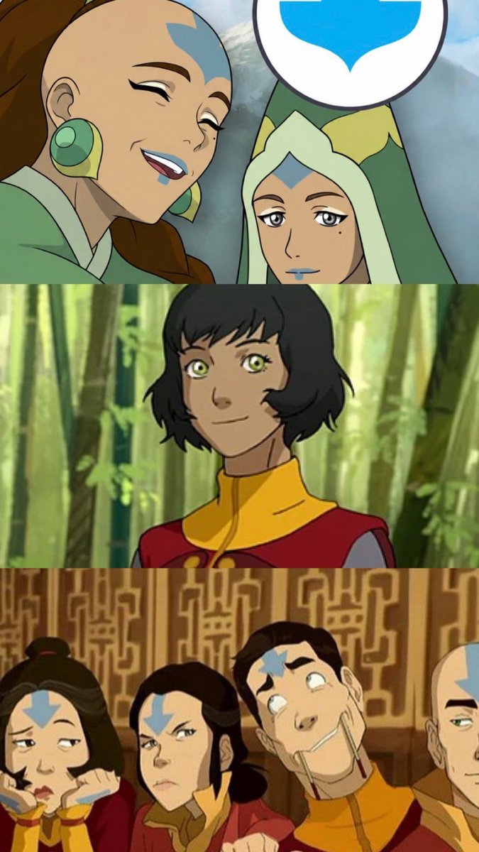 rootchakraboy's tweet photo. Possible Beifong/Jinora/Ikki/Meelo/Rohan descendant? 

Not being talked about enough tbh. Everyone is so focused on Jae and his non tattoo having ass and Karthiks lyin ass https://t.co/bntuAmGorp