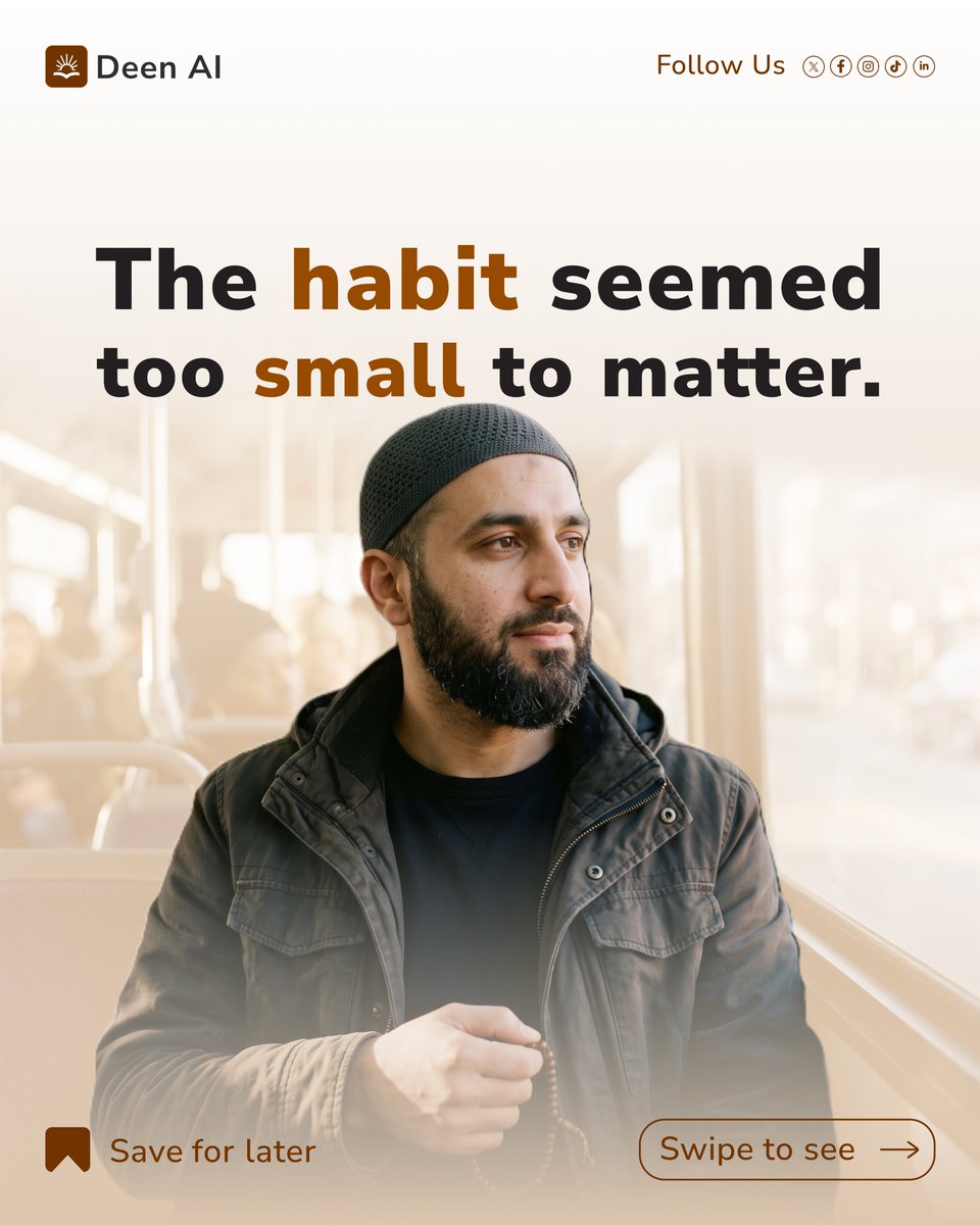 thedeenai's tweet photo. Never underestimate a small deed done consistently.

A few verses. A little dhikr. One sincere du'a.

Keep showing up, even when the steps feel small. https://t.co/9LXs94L8Z6