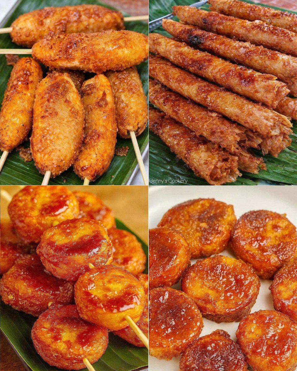 vervetwer's tweet photo. What's your fave merienda ? 

Banana cue, Turon or Camote cue https://t.co/cVrMvDbHKZ