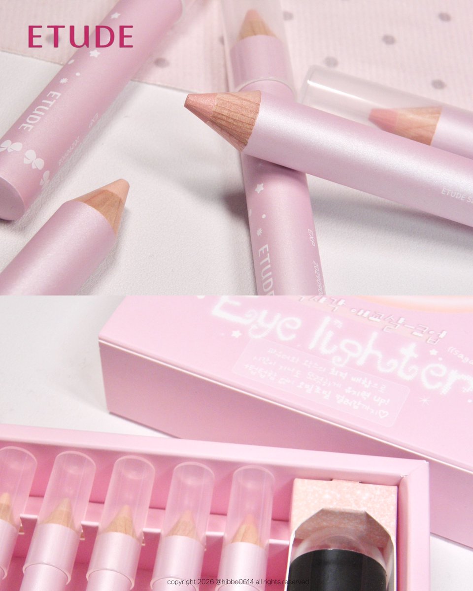 hibbo0614's tweet photo. #광고 #RT이벤트 @etudeplay 
이 글을 #RT 해주신 1분께 에뛰드 사각사각 아이라이터 전색상을 드립니다 💝

애교살에 사각사각 그려주면 눈매가 두 배로 예뻐지는 에뛰드 신상 등장 🎀 에뛰드 사각사각 아이라이터 출시 !!

부드럽게 슥슥 발리는 발림성에 자연스러운 애교살 볼륨까지 더해줘서 밋밋했던 눈 밑이 입체적으로 살아나요 ✨

 하이라이터로도 활용할 수 있어서 입술산, 콧망울, 눈앞머리, 눈두덩이까지 여기저기 쓰기 좋은 멀티 유즈템 !!

애교살 펜슬 하나로 이렇게 활용도가 높아도 되는 거냐며...💕

🔗 https://t.co/MF719dInIT