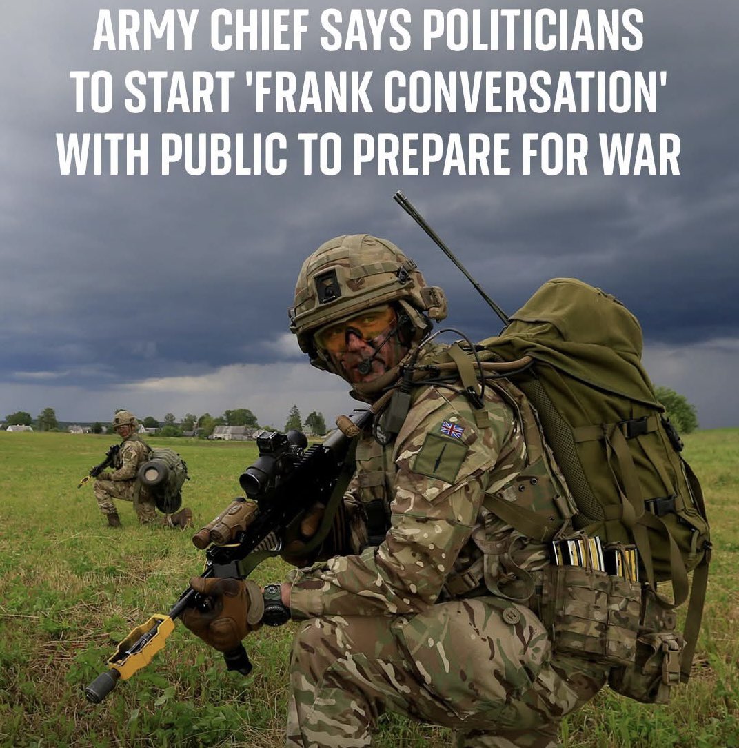 RDonaldson91's tweet photo. There is no “conversation” to have.

I am a British Army veteran, and I would never fight to the death for this government, its politicians, or their “plans”.

I would, however, absolutely fight to the death defending my home, my family and my country.

And if that means standing on my own doorstep, refusing to be carted off to fight somebody else’s war, then so be it.

Russia is NOT our enemy. The real threat is already here. I, and every other veteran I’ve spoken with, will be staying on home soil, thank you very much.
