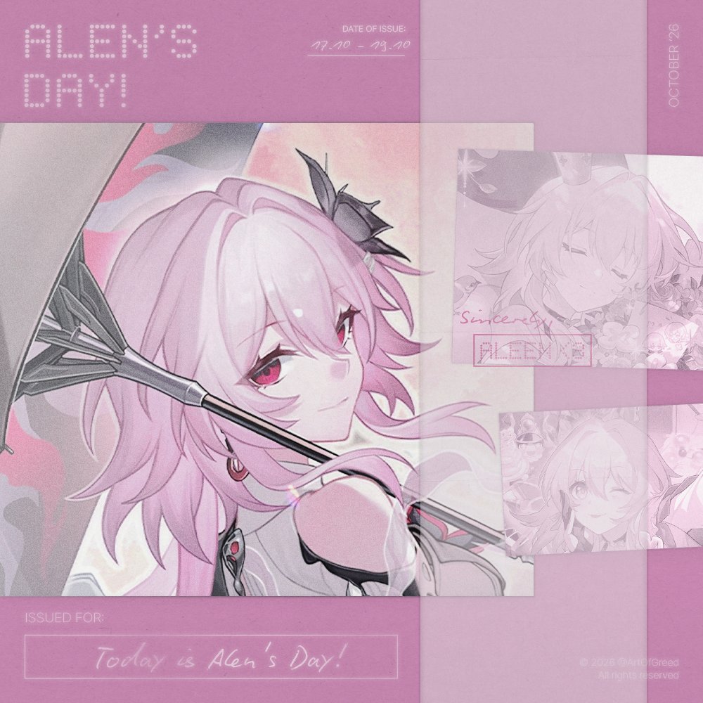 ArtOfGreed's tweet photo. ♡ · Reposts are much appreciated!

The atelier has gathered TWO slots by request meant to be shared,

in celebration of : (💌) Alen's Birthday! 

— A Special Giveaway sponsored by kak Alen, @hyaseanthus

Rules as attached on the picture &amp; ALT ya!

t. #bealanja https://t.co/XhpJPIpY8K