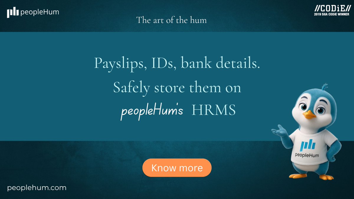 PeopleHum's tweet photo. Don't scatter payslips, IDs, bank details, and employee documents across inboxes, folders, and spreadsheets.

Keep sensitive HR information securely organized with https://t.co/ALfROo8Fuo.

#baystars #sbhawks #LingOrmBetweenUsConcertD1 #JASPERConcert https://t.co/lelyHaj6do
