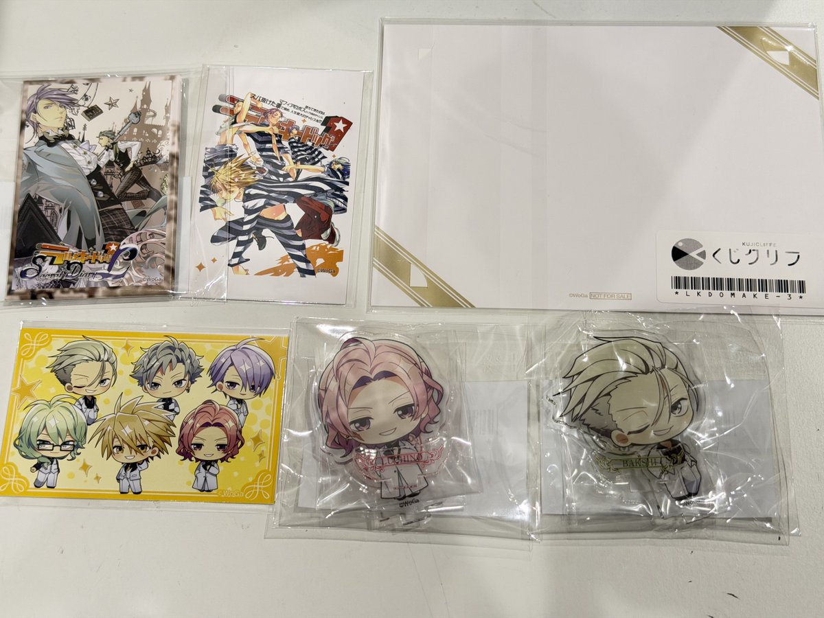 nyanko136's tweet photo. 【交換】
『ラッキードッグ1』×くじクリフ ラキド アクスタ 缶バッジ カード

譲)
C賞:ルキーノ(C-3),バクシー(C-6)
D賞:D-5
E賞:E-7,E-9
おまけ賞:ルキーノ(omake-3)

求)
ジャン(C-1),(E-1)
おまけ賞ジュリオ,ベルナルド,バクシー
💖>⭐️

異種交換可
郵送または都内手渡し可能です。 https://t.co/6IuCRLDUgR