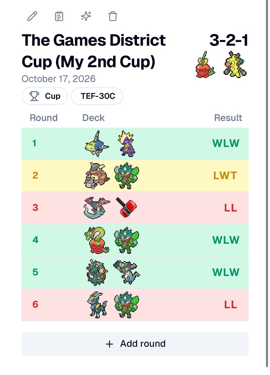 JobPantaleon's tweet photo. 11th of 33 at my second ever cup.

Not disappointed, there were definitely plays I would have done different throughout but won’t knock myself especially considering I just picked up the deck less than a week ago.

@ZachLesagePTCG guide helped heaps 👌

More practice. Lesgo 💪 https://t.co/VzhTwWF6zE