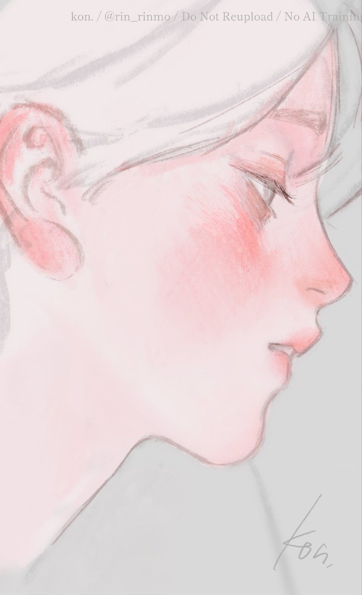 rin_rinmo's tweet photo. 横顔 https://t.co/bEuOiVnfMH