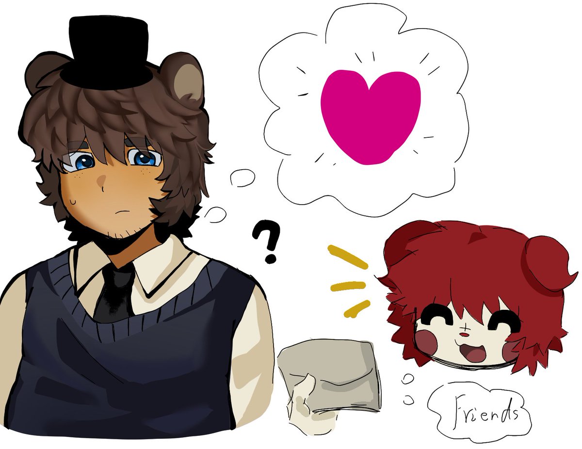 Plutorjg's tweet photo. Bear and girl!!!they are good friend😍😍😍#fnaf #circusbaby #Freddy https://t.co/N4crElzC4B