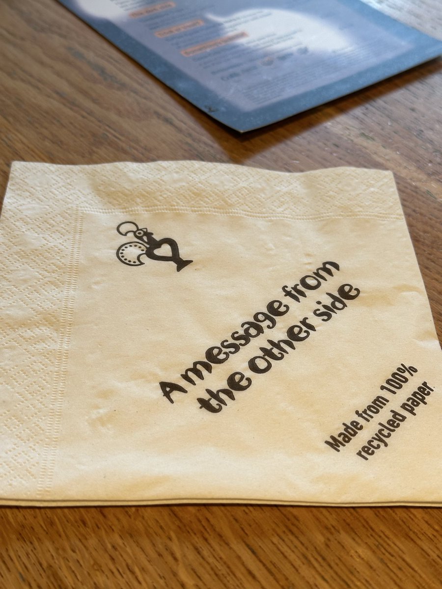 monstroso's tweet photo. Utterly inexplicable Nando’s Halloween napkin. What on earth did they think it meant? Was it designed by a 5-year-old? I am baffled https://t.co/NVonAXPtIS