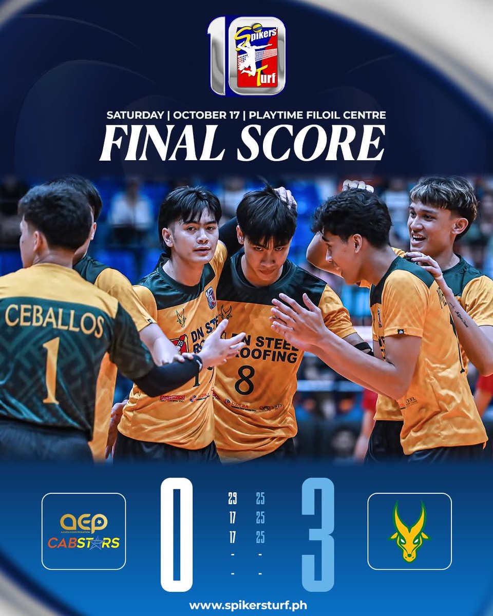 spikersturfph's tweet photo. TAMARAWS IN DOMINANT START! 🔰

⚔️ : AEP ⭐ vs. FEU-DN STEEL 🔰

Watch the games live on:
📺 : One Sports | One Sports+
📲 : https://t.co/IVLYt3dcm0
🖥️ : https://t.co/1yomecsZbA

#SpikersTurf10 | #WherePowerMeetsPassion https://t.co/Hr3REERsLk