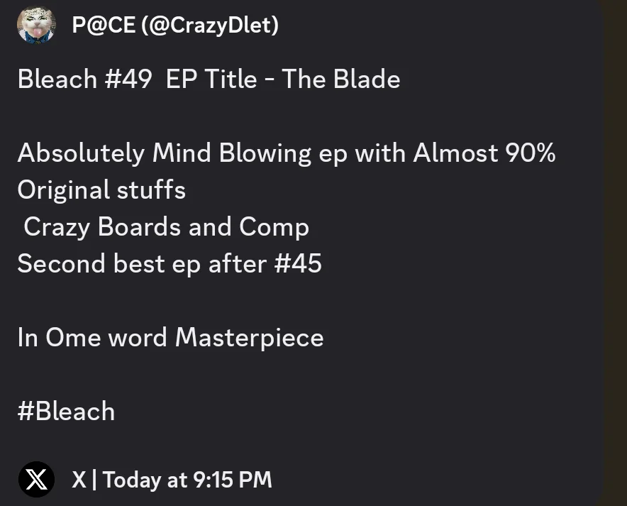 Retro_Bleach1's tweet photo. EP 49 Reactions by Leakers 🤯 https://t.co/ki41VeZMdM