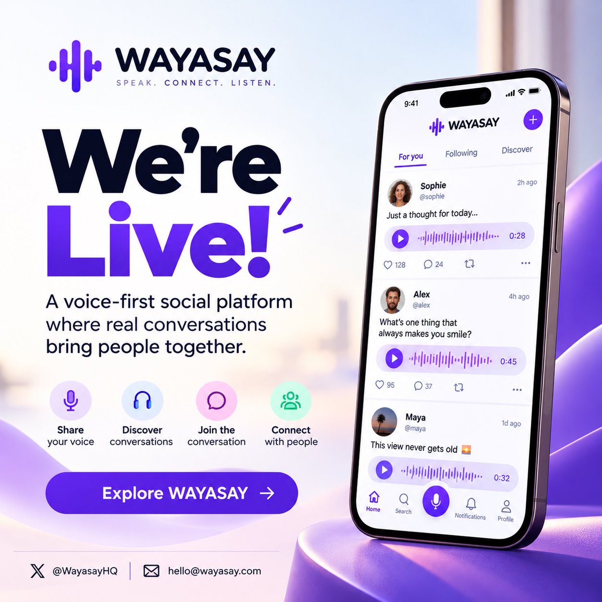 WilmotBakare's tweet photo. Maybe people will stop typing “lol” and actually laugh out loud and express their emotions in their natural voice… maybe they won’t! You never know until you try.
This is me trying. Join Wayasay today and let’s find out together 
https://t.co/vNVSio0Cqd https://t.co/CQcK7BArIx