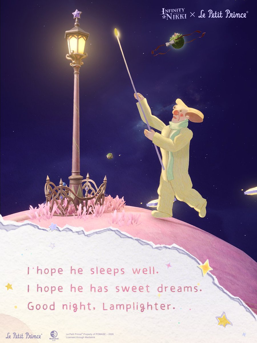 InfinityNikkiEN's tweet photo. ♾️Whimsical Moments | Words from a Starry Journey

There can be many reasons to set out on a journey, such as bidding farewell to past loneliness, or looking forward to unknown encounters.
Stylists, what wondrous stories have you discovered on your journey through the stars in The Little Prince?
We've gathered those little moments scattered along the way and tucked them into these quote cards~

——
➤ Infinity Nikki Version 2.10 The Feather of Justice is now live worldwide!
➤ Download Now: https://t.co/soaPebzlY9
➤ Join us on Facebook Group: https://t.co/rabLOeX3ac
#InfinityNikki
#TheFeatherofJustice