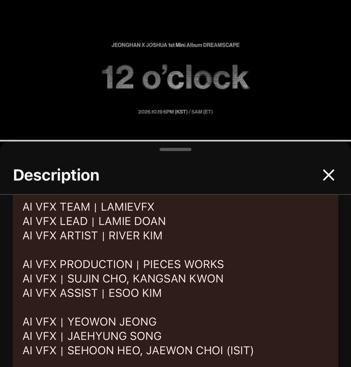 kimngjeongcheol's tweet photo. We don’t need AI generated visuals or AI assisted VFX in ANY of seventeen’s content!!! traditional VFX exists for a reason, and human creativity should NEVER be replaced by AI. @HYBEOFFICIALtwt @pledis17_STAFF @pledis_17 https://t.co/aXRrokyR41