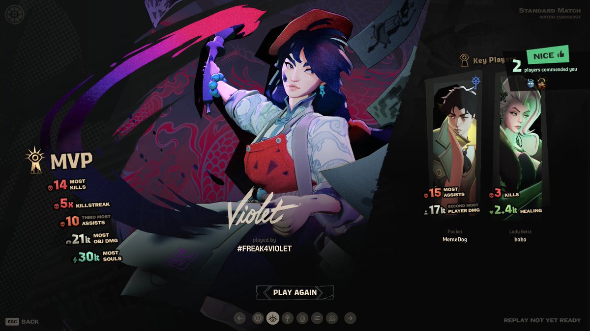 Cinny_nom's tweet photo. first violet mvp :) https://t.co/SJLFn0CVgB