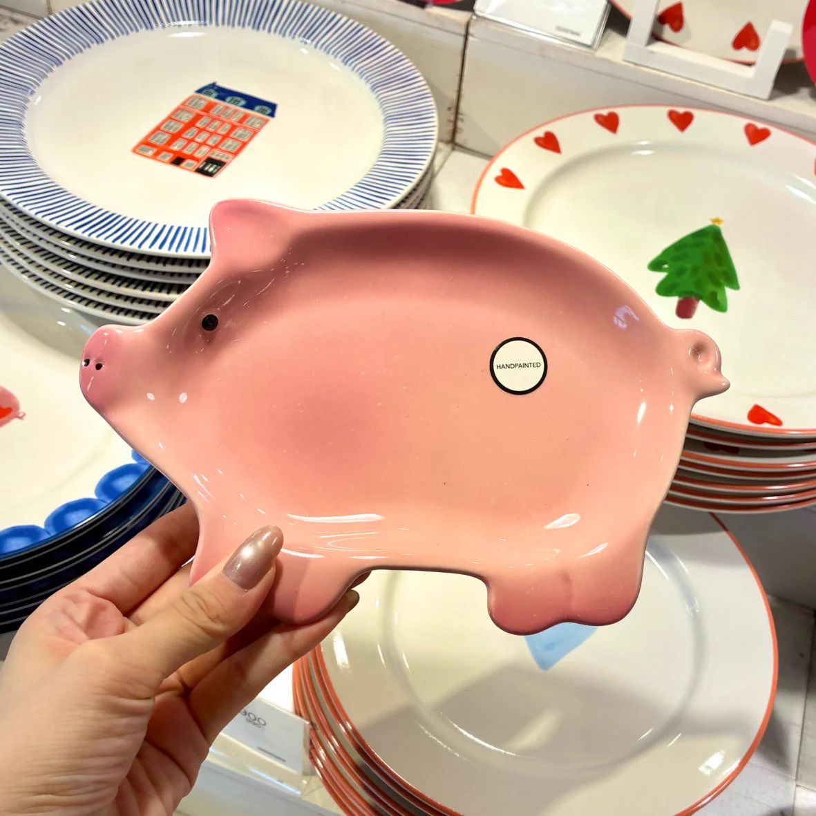 かわいい豚さんの陶器製蓋付プレート*食器*ぶたのお皿*ピッグ*アニマル動物ブタ Flying Tiger Japan on X: 