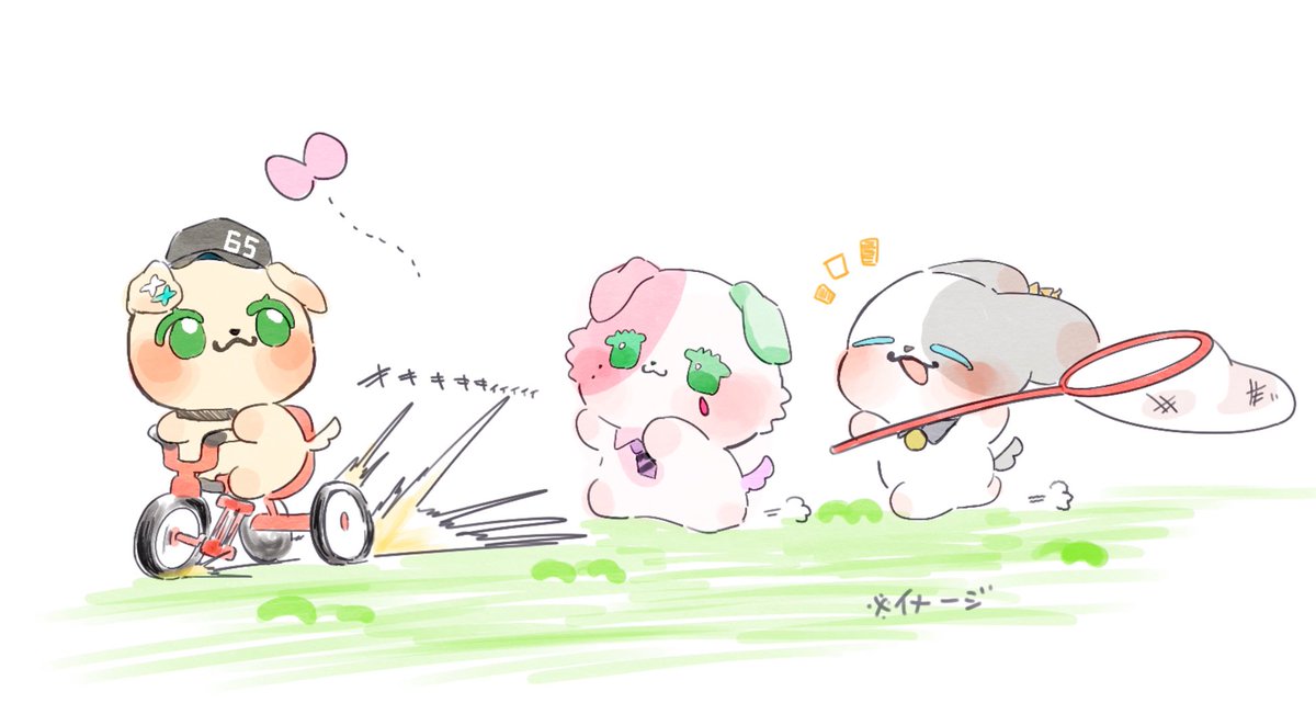 namagomikan's tweet photo. みんな可愛い🐶タウン達 https://t.co/mqjm7uJmj1