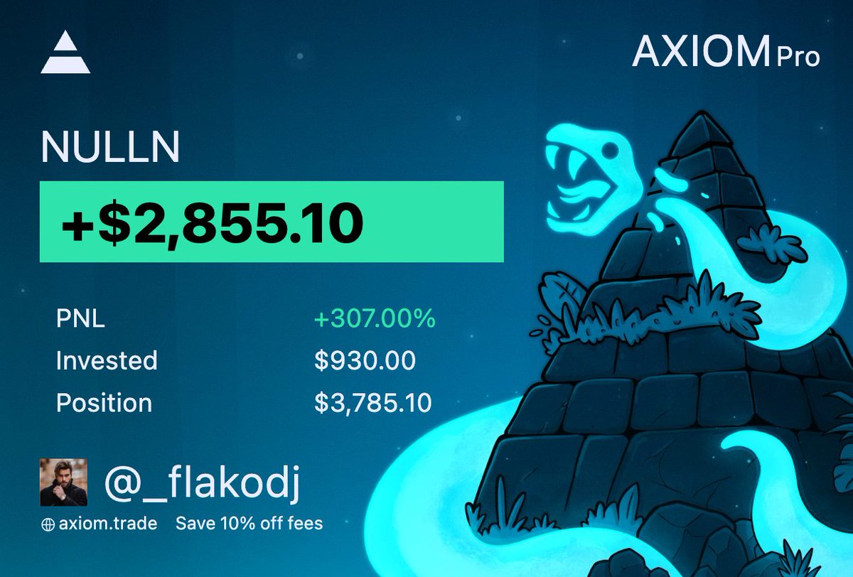 _flakodj's tweet photo. $NULLN called this at $27K mcap 32 mins ago and it's already sitting at $200K with $550K in 24h volume. That +680% move hit different when you're in from the jump.

0xBc4cE74b2e2580FfAE99f2a40833e791F36d8b81 https://t.co/TeptNkBDQF