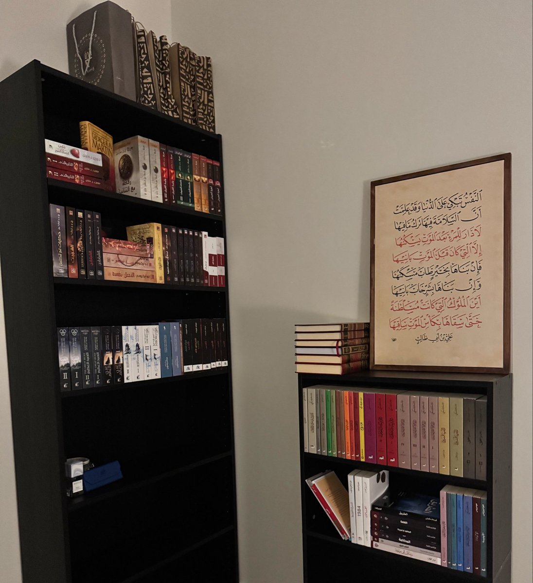 0v7u9's tweet photo. مكتبتي المتواضعه 🙏🏻. https://t.co/afZMz2AtiH