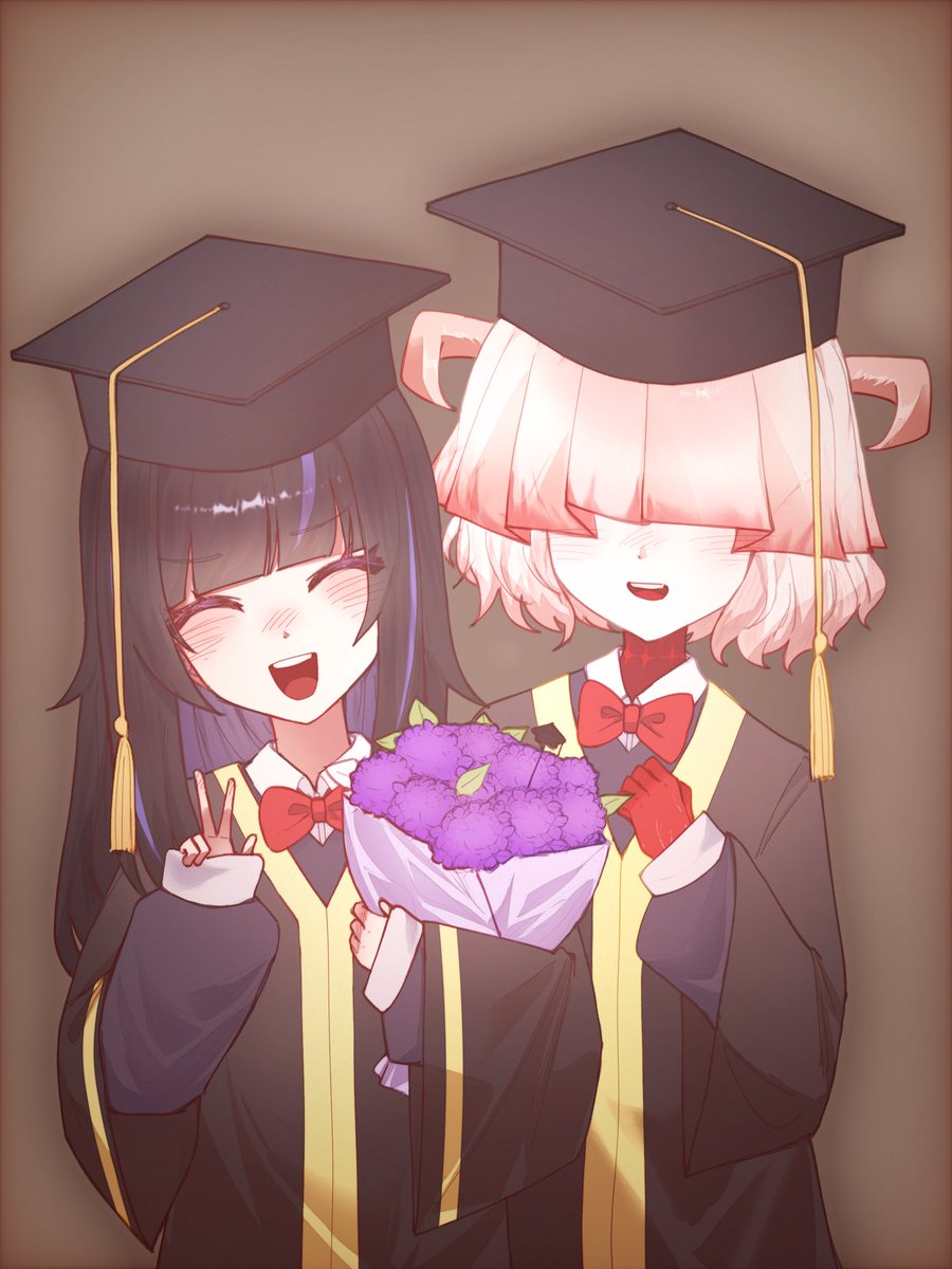 KONG_NYA_'s tweet photo. #LimbusCompany 
아라야와 뿌이의 졸업식🎓 https://t.co/lbSPWqwDJR