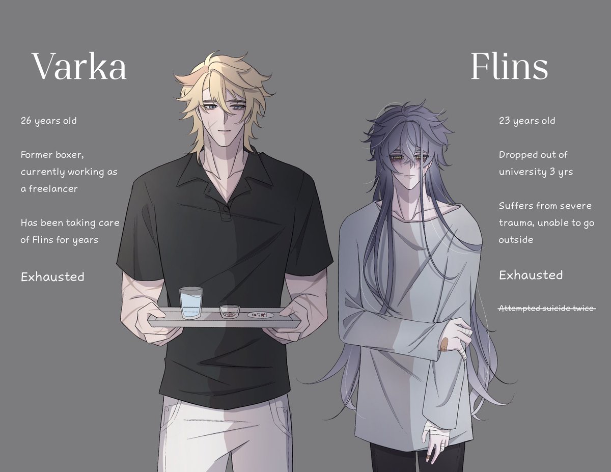 perzxk's tweet photo. modern AU (?) #varflins https://t.co/QCJrd7sFvr