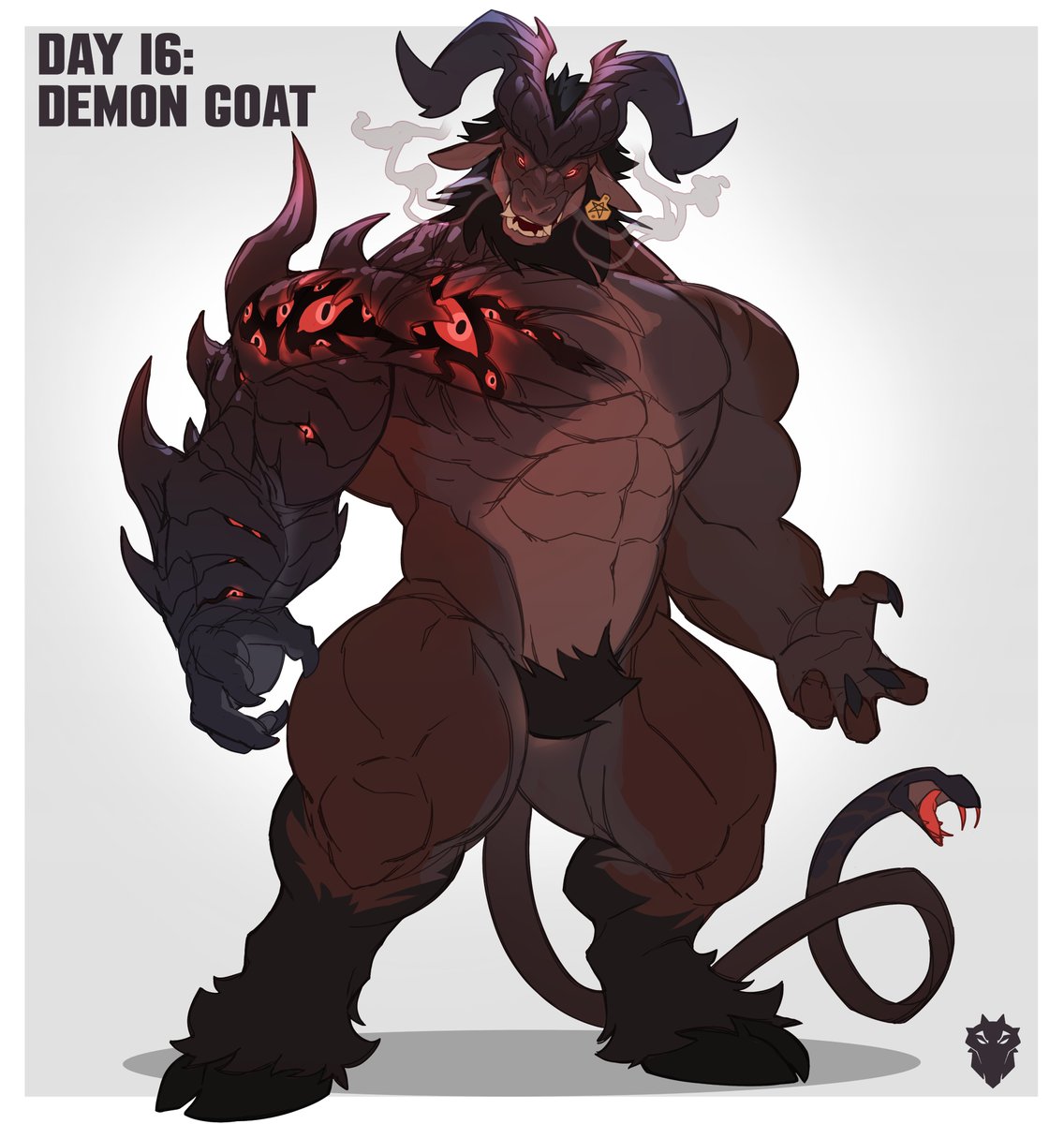 InternalEdge's tweet photo. WERETOBER 2026   
 #Weretober  Day 16. Demon Goat https://t.co/lIWJunR0jG