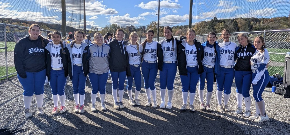 LDBorelli's tweet photo. 🥶🥎 Cold weather won’t keep the Dukes off the dirt!

We’re back on the field today at the Western PA Fall College Showcase! Looking forward to some great competition and another chance to get after it together!

Follow us on GameChanger throughout this chilly weekend!!! 

💙🥎 Attitude & Effort!

#LadyDukesBorelli #WesternPAFallCollegeShowcase