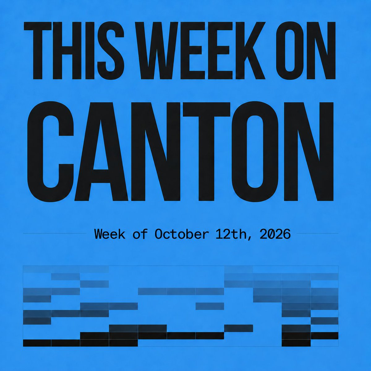 Oneswapcc's tweet photo. 𝐓𝐇𝐈𝐒 𝐖𝐄𝐄𝐊 𝐎𝐍 𝐂𝐀𝐍𝐓𝐎𝐍

🔹 @The_DTCC releases its Tokenization Service details with  25 securities available at launch on Canton Network.

🔹 800+ nodes moved to @CantonNetwork BFT, on Saturday, with almost no downtime.

🔹The @partylayerkit team is building Payvol, an open-source programmable payment layer for Canton.

🔹 @hectoinc introduces  @NeoprimeCapital  a token built around private companies in defence, robotics and related sectors

🔹 @onepumpcc waitlist now live.

🔹@excellarfinance lists USDXLR for trading on OneSwap

Community Spotlight - @AlpendHQa credit infrastructure on Canton and
@sentosumosaba for her incredible coverage of the Canton Ecosystem.