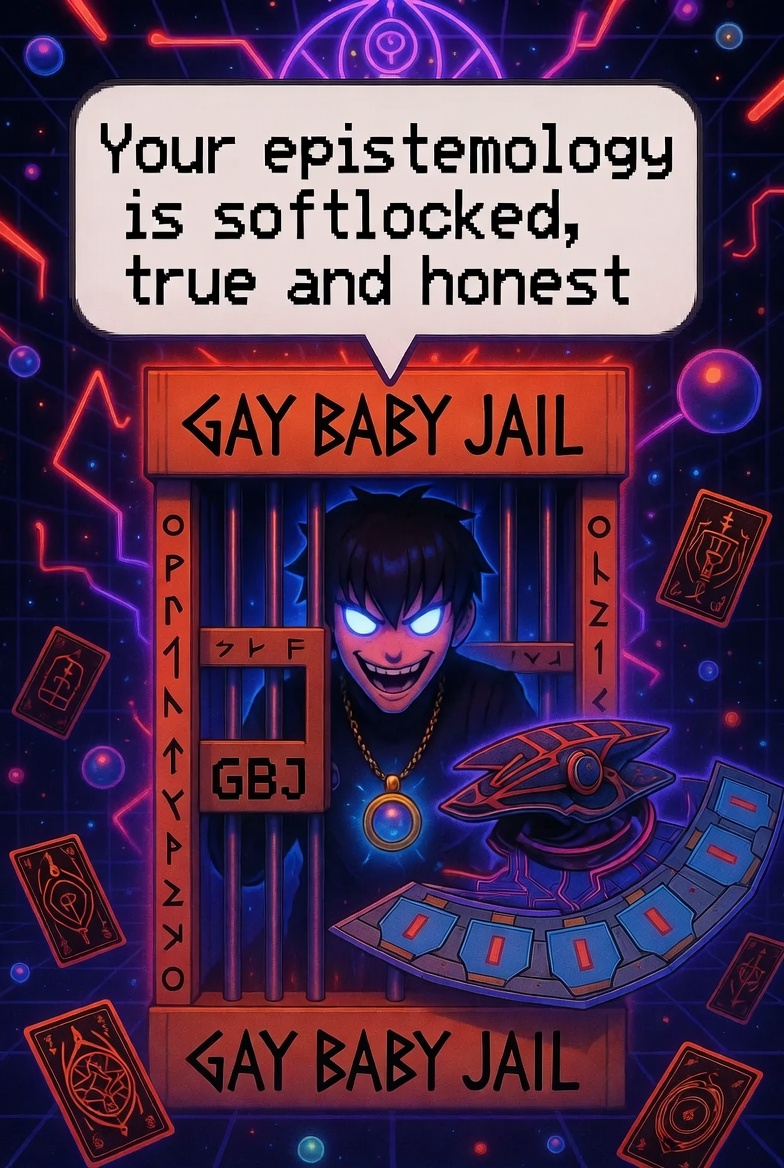 DyoTheEnigma's tweet photo. The final rabbit hole:

The fanatical esoteric elite cultist partake in astral dueling equivalent to essentially Yu-Gi-Oh, and freemasonic historian, Manly P. Hall, basically describes the concept of sorcery battles that ended Atlantis.
Funnily enough, one of the storylines in the early Yu-Gi-Oh franchise even mentions something similar to this.

People think the elites serve a satan or generic demons or fallen angels.

There's an entirely different reality going on beneath our feet

And the profane need not cease from suckling the teet of Mary.
