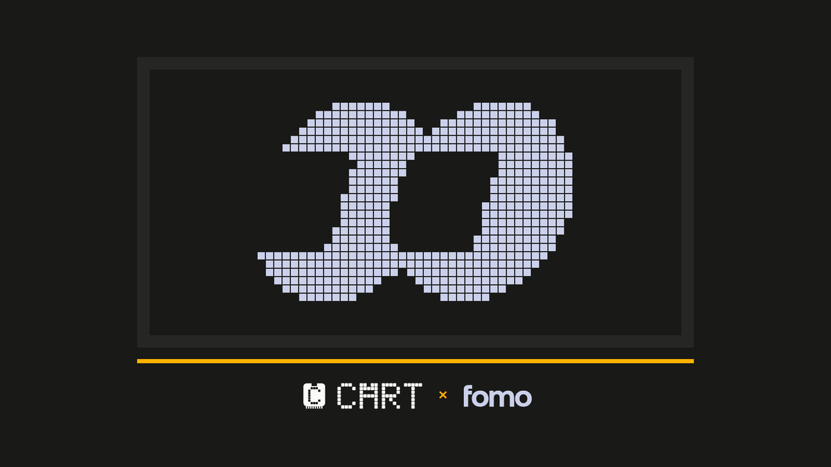 playcart_fun's tweet photo. CART is now on @fomo

All updates will be posted here and on X.

We've applied for the team tag, so you'll know this is the official CART account. https://t.co/TLv32G8b28