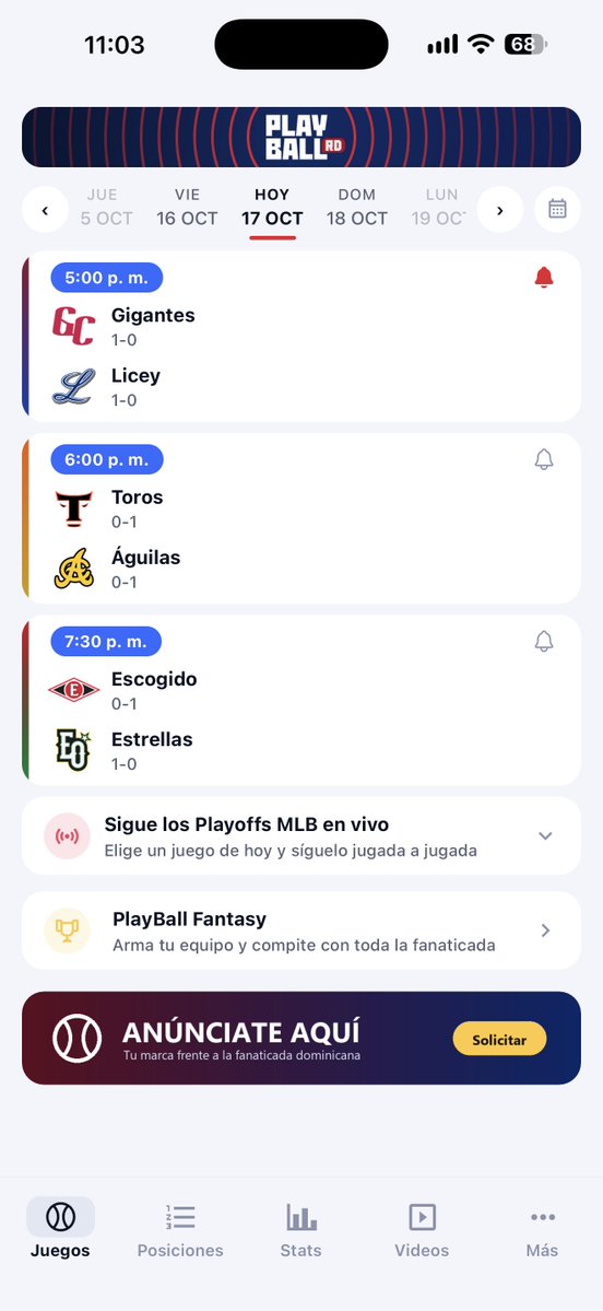 CesarAFrias's tweet photo. Vi un tuit de alguien anoche donde hablaba de esta aplicación. Se llama PlayBall y tiene todo lo relacionado con @LIDOMRD ahora mismo me parece que es la mejor junto con la de @TigresdelLicey descárguenla que está muy bien. https://t.co/eFv0l9uYAS